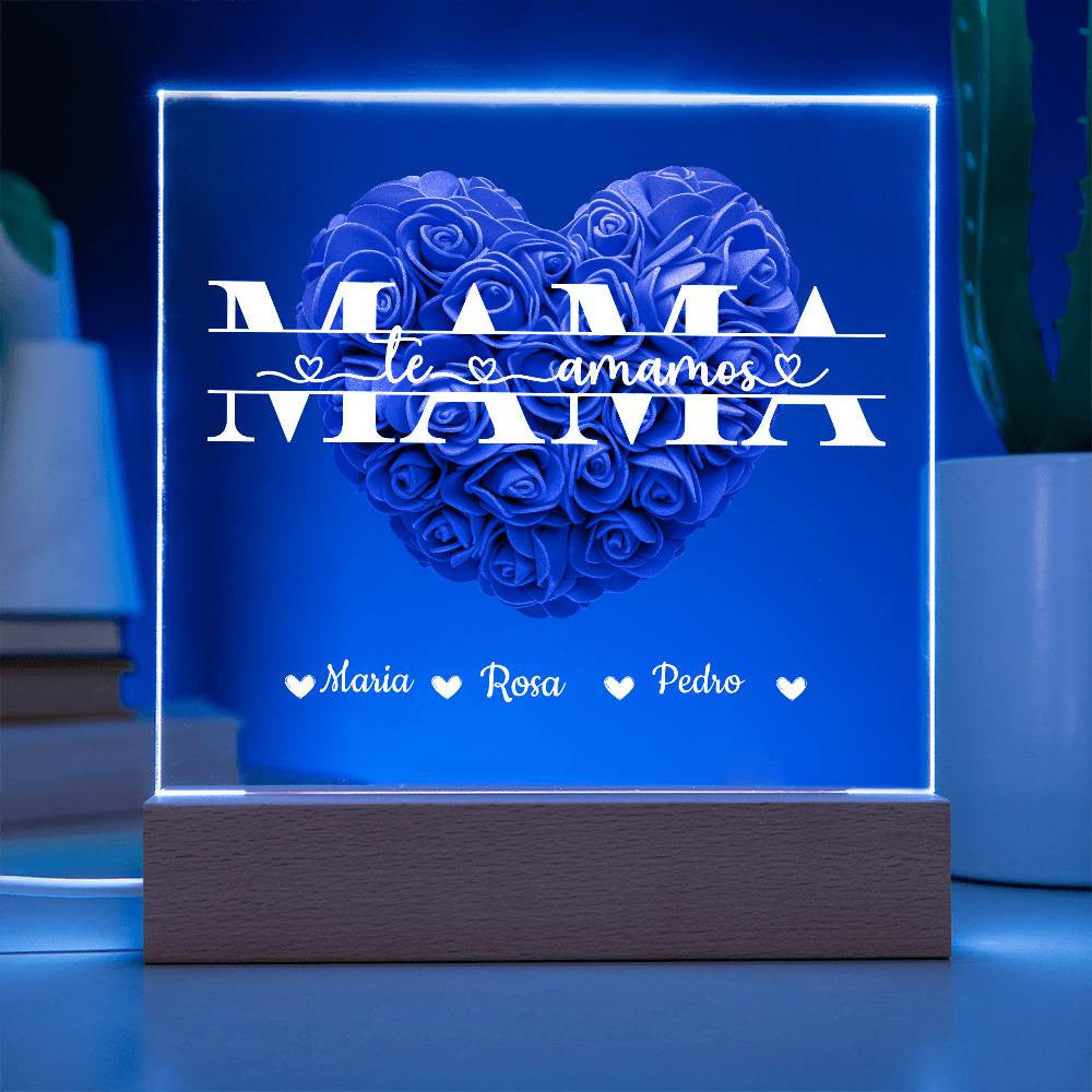 Mamá | Placa de Acrílico Cuadrada