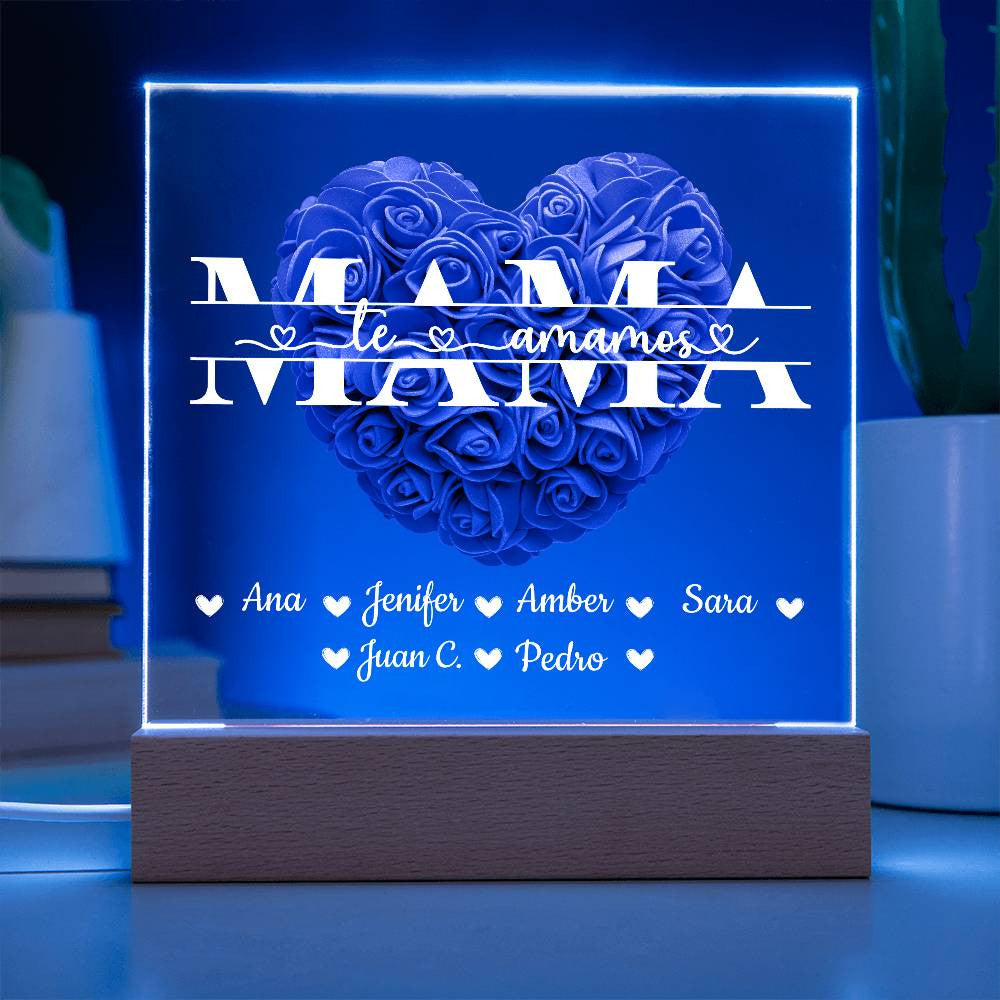 Mamá | Placa de Acrílico Cuadrada