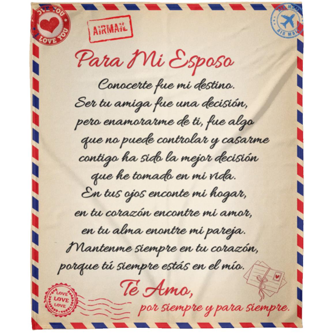 Para Mi Esposo - (Postal) Manta