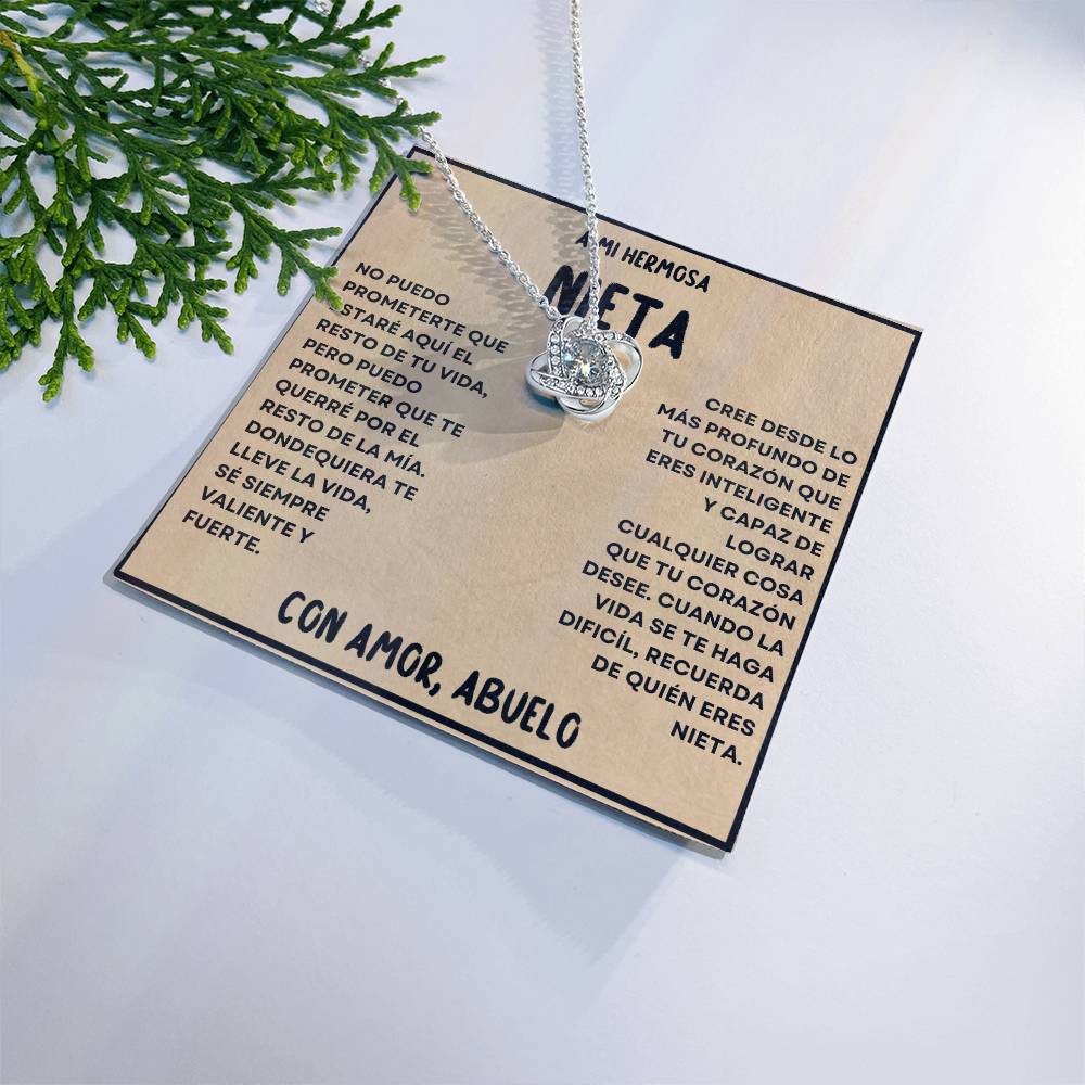 My Granddaughter-Tan (Grandpa) | Love Knot Necklace 