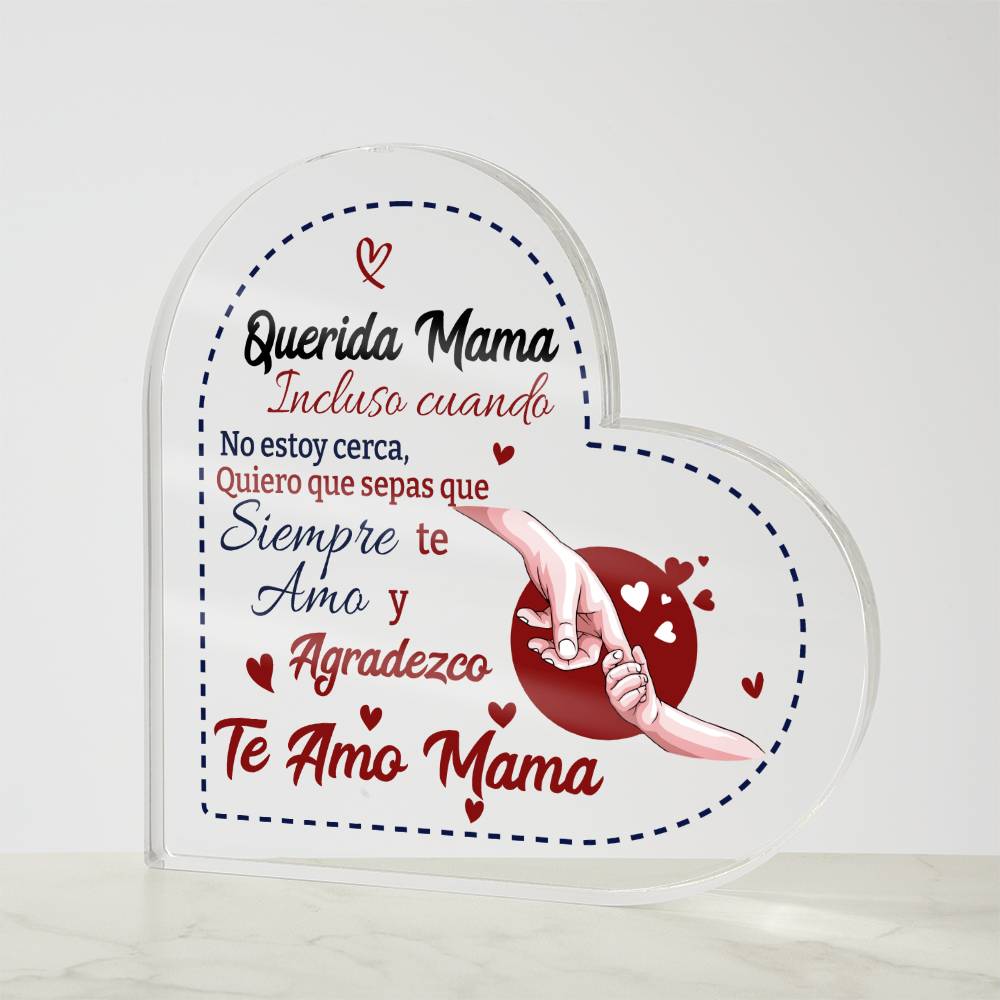 Dear Mom | Heart Plaque