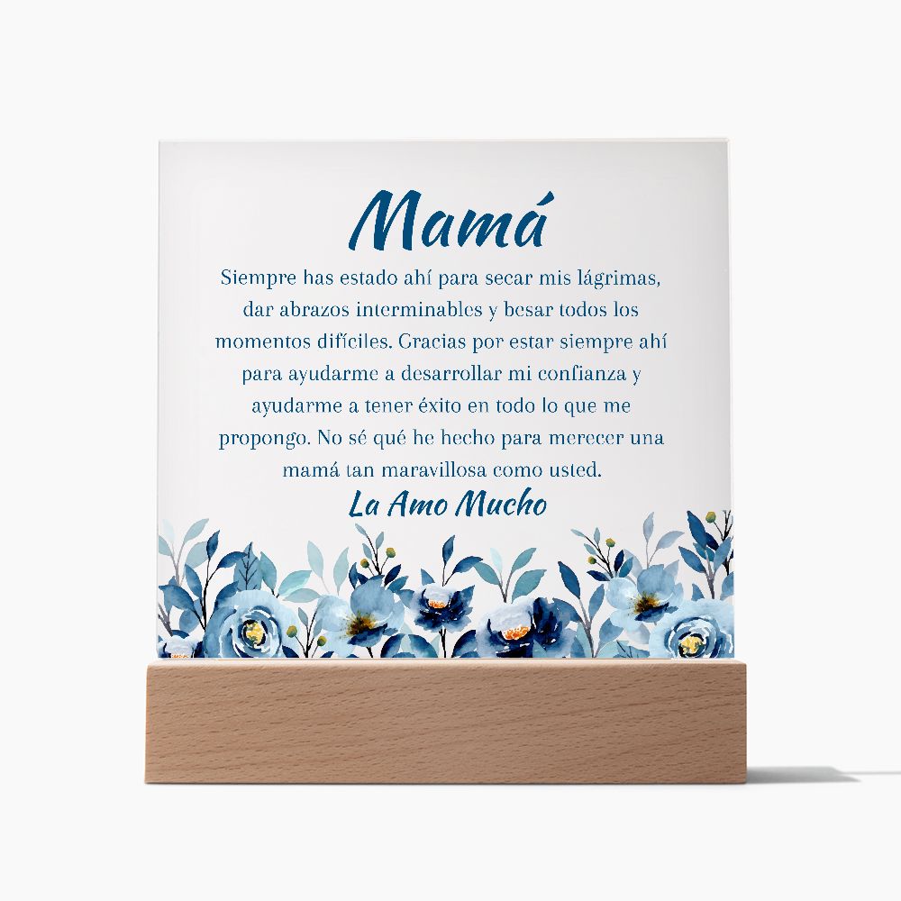 Mom (Blue) - Acrylic Plaque