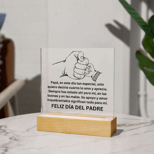 Dad (Fist) | Square Acrylic Plaque