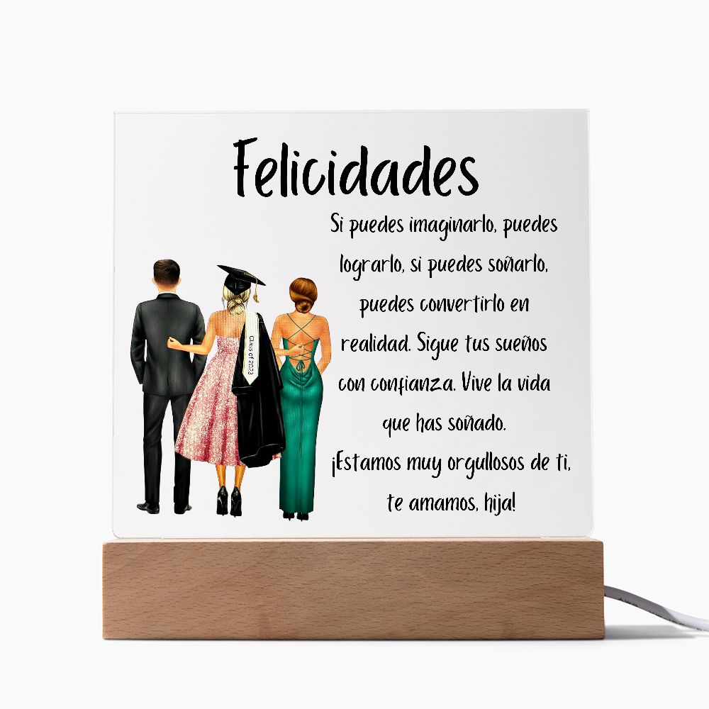 Graduación (Padres) - Placa de Acrílico