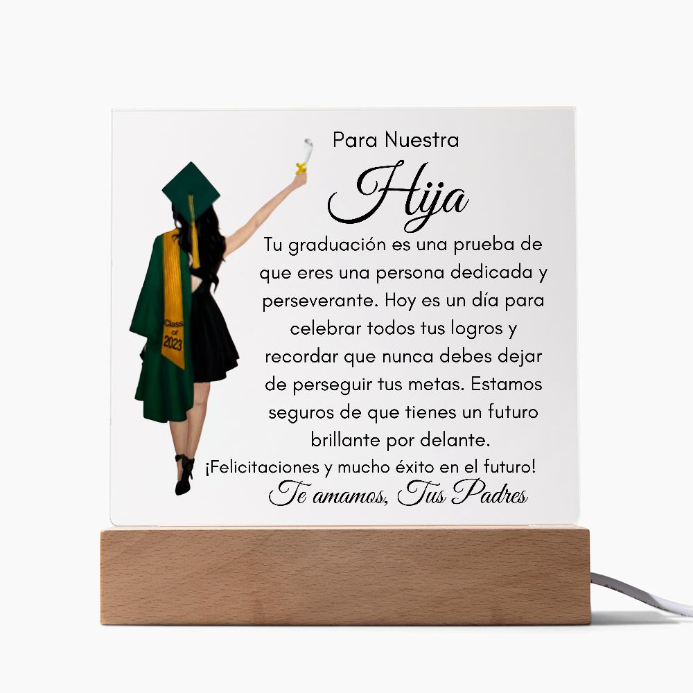 Graduación (Hija) - Placa de Acrílico