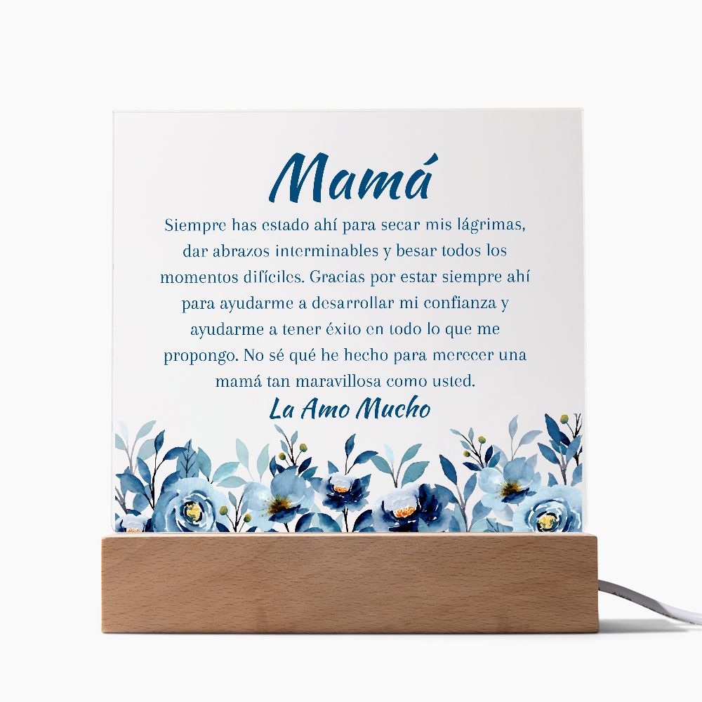 Mom (Blue) - Acrylic Plaque