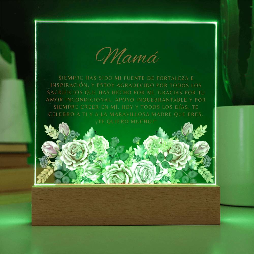 Mom (Roses) - Acrylic Plaque