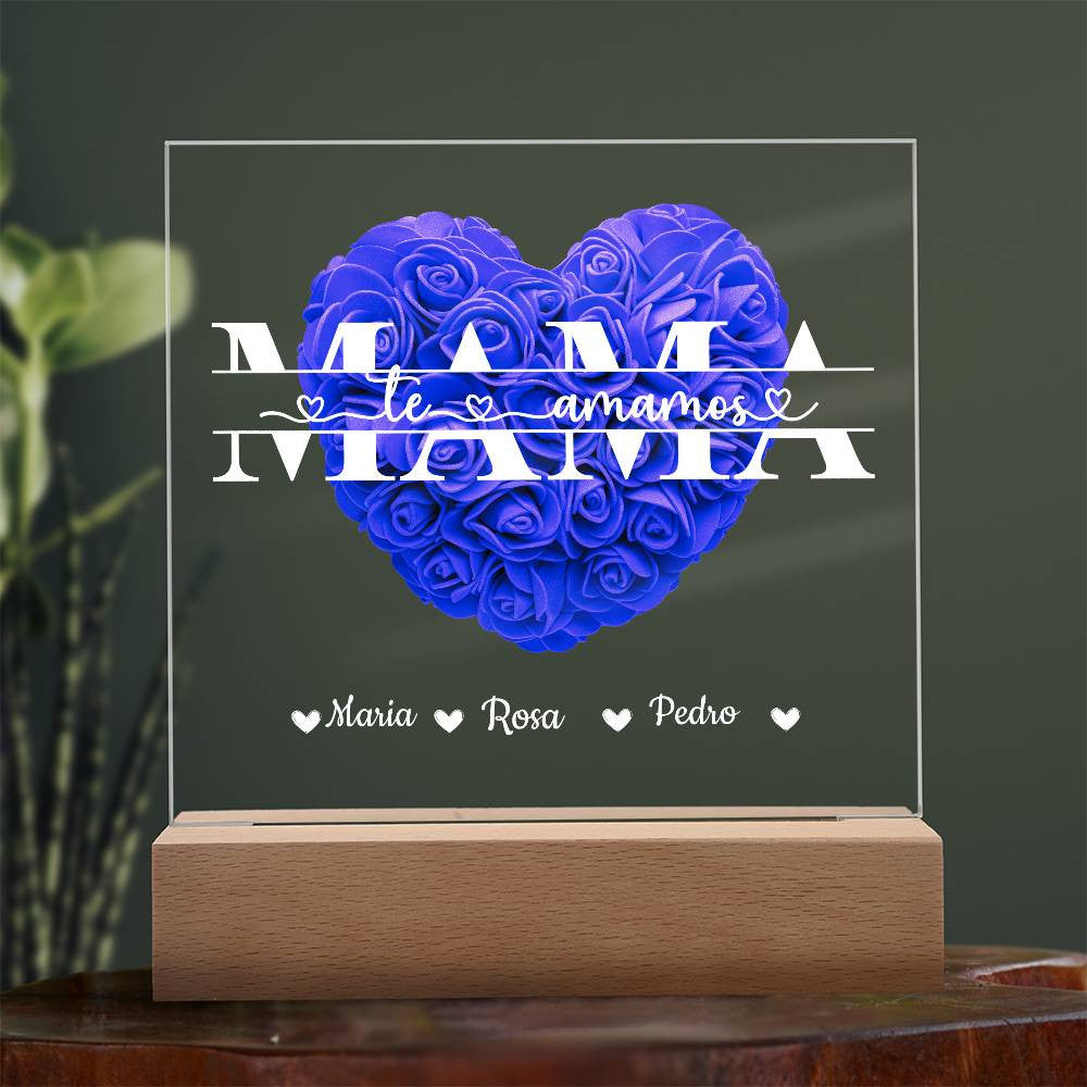 Mamá | Placa de Acrílico Cuadrada