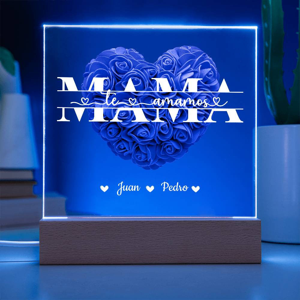 Mamá | Placa de Acrílico Cuadrada