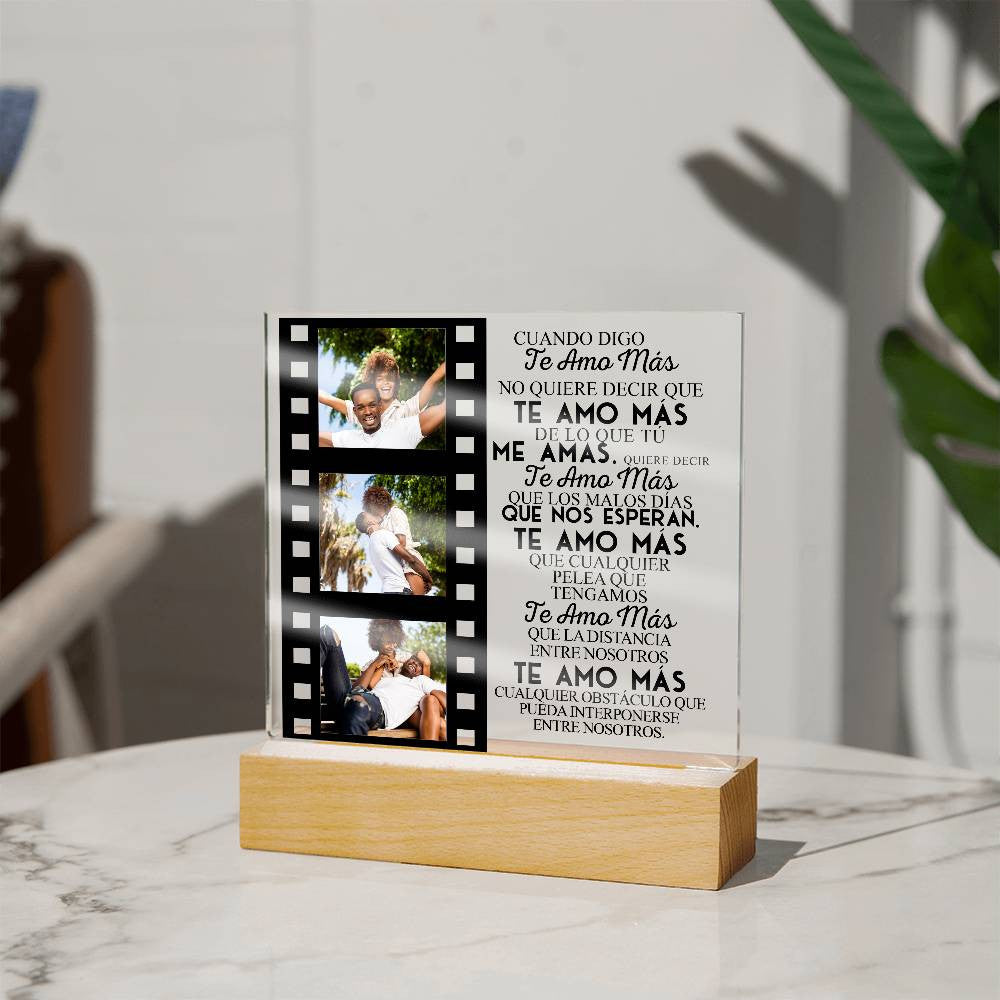 When I Say I Love You | Square Acrylic Plaque