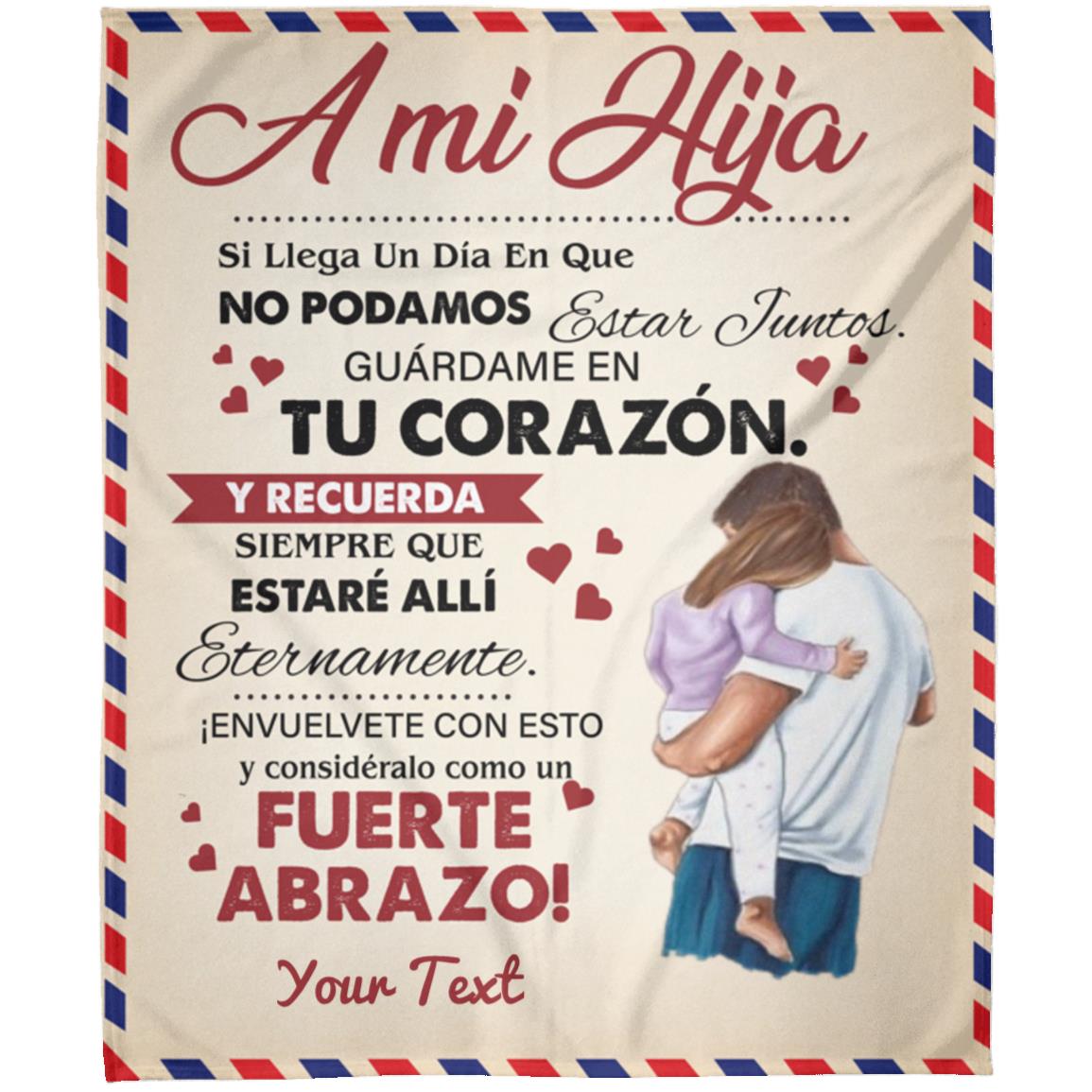 To My Daughter (Personalized) Blanket 