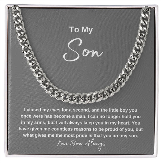 To My Son | Cuban Link Chain 