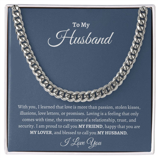 To My Husband | Cuban Link Chain 