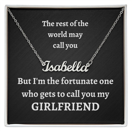 Custom Name Necklace - Girlfriend