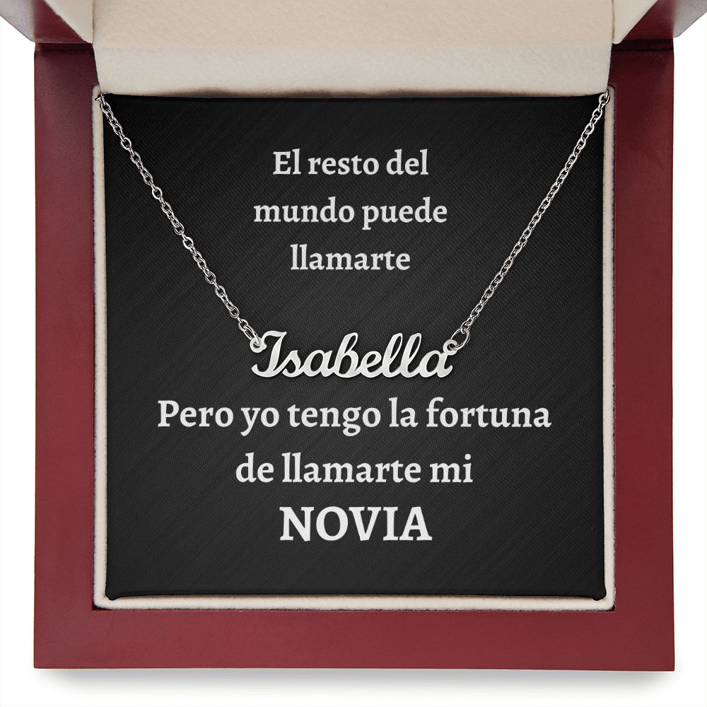 Name Necklace - Girlfriend 