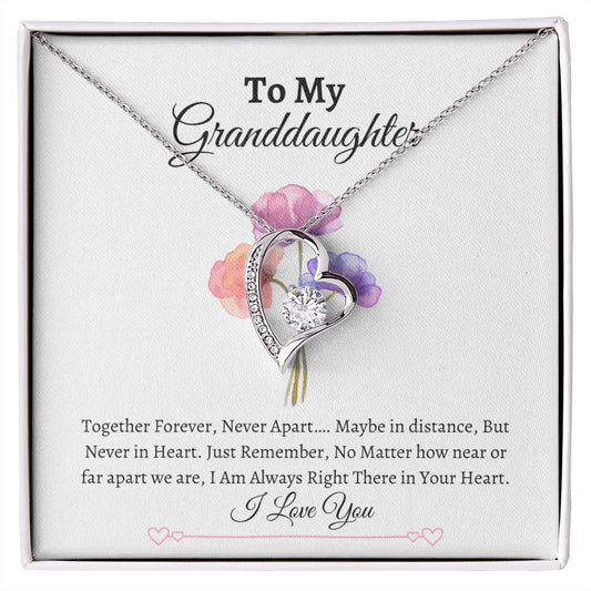 To My Granddaughter | Forever Love Necklace 